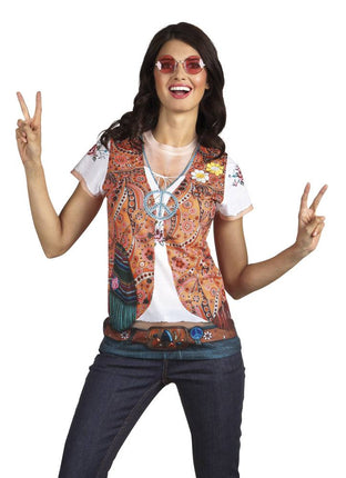 Feestbazaar Foto Realistisch Shirt Hippie