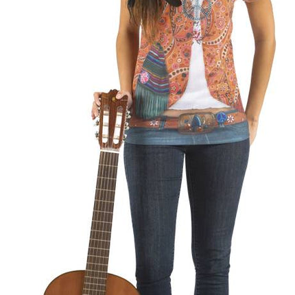Feestbazaar Foto Realistisch Shirt Hippie
