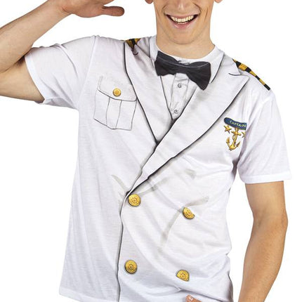Feestbazaar Foto Realistisch Shirt Kapitein