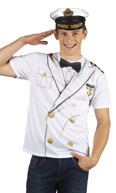 Feestbazaar Foto Realistisch Shirt Kapitein