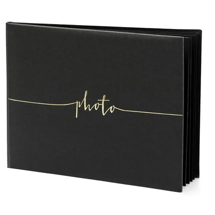 Feestbazaar Fotoalbum Zwart met Gouden letters (24x18,5cm)