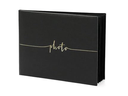 Feestbazaar Fotoalbum Zwart met Gouden letters (24x18,5cm)