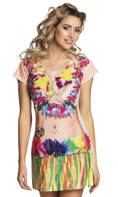 Feestbazaar Fotorealistisch shirt Beach babe