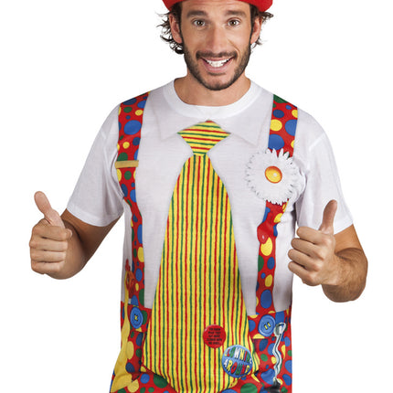 Feestbazaar Fotorealistisch shirt Clown
