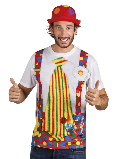 Feestbazaar Fotorealistisch shirt Clown