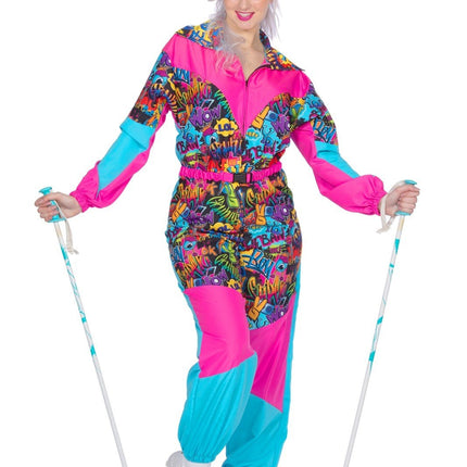 Feestbazaar Fout Skipak 80's Dames Retroprint Lolyo