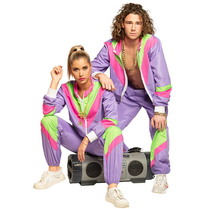 Feestbazaar Fout Trainingsjasje Retro Dames Paars