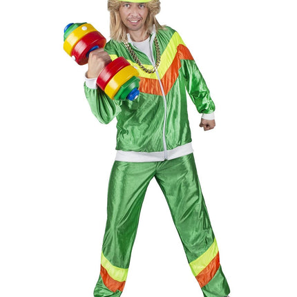 Feestbazaar Fout Trainingspak Groen Heren
