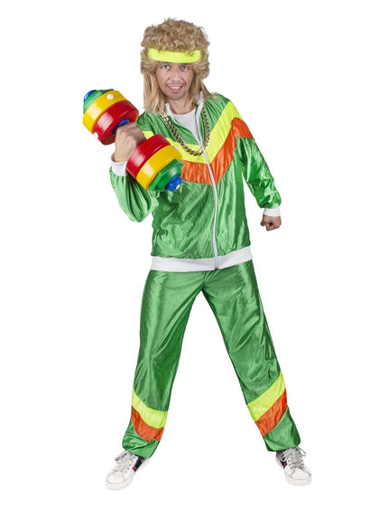 Feestbazaar Fout Trainingspak Groen Heren