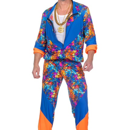 Feestbazaar Fout Trainingspak Oranje/Blauw