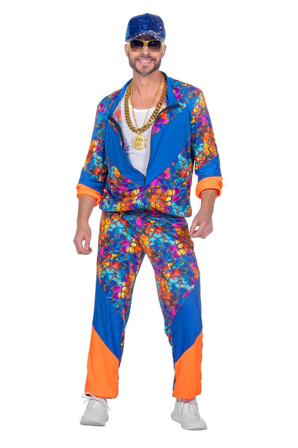 Feestbazaar Fout Trainingspak Oranje/Blauw