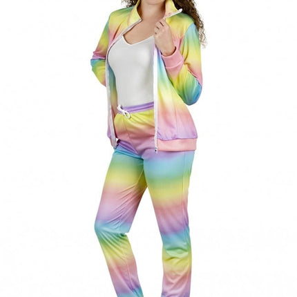 Feestbazaar Fout Trainingspak Regenboog Pastel Dames