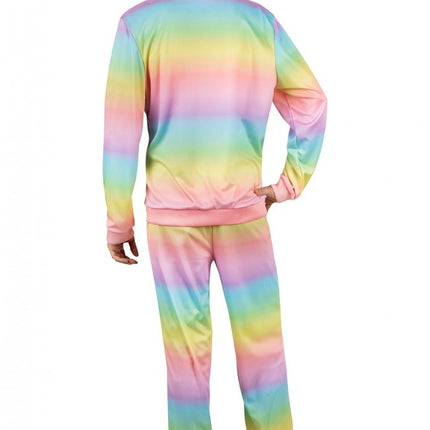 Feestbazaar Fout Trainingspak Regenboog Pastel Heren