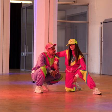 Feestbazaar Fout Trainingspak Retro Paars Jeronimo