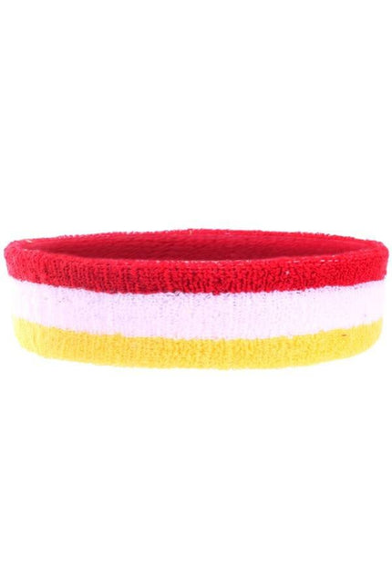 Feestbazaar Foute hoofdband rood/wit/geel