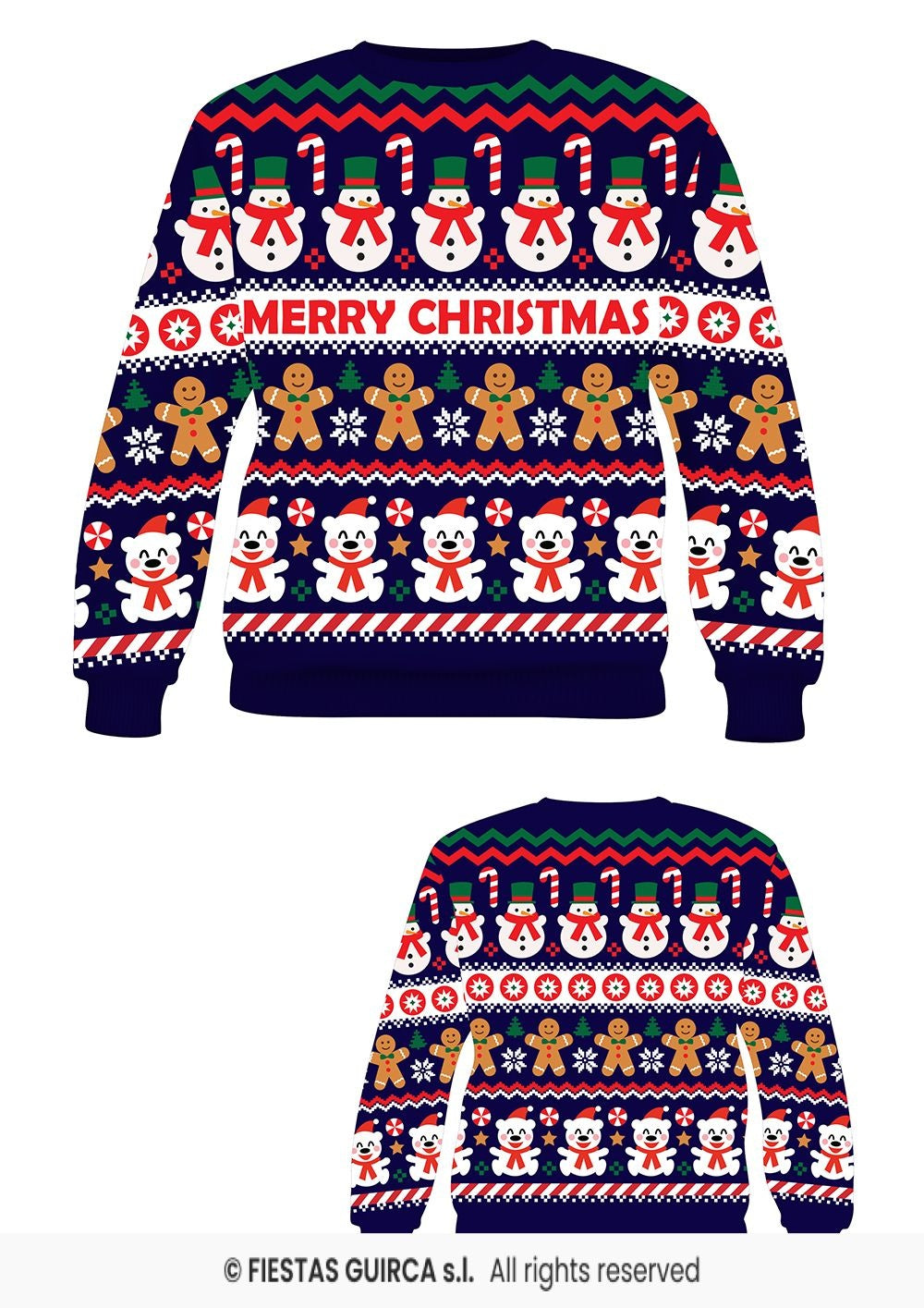 Foute Kersttrui sweater - voor dames - We wish you - blauw - dieren bestellen Foute Kersttrui sweater - voor dames - We wish you - blauw - dieren bestellen