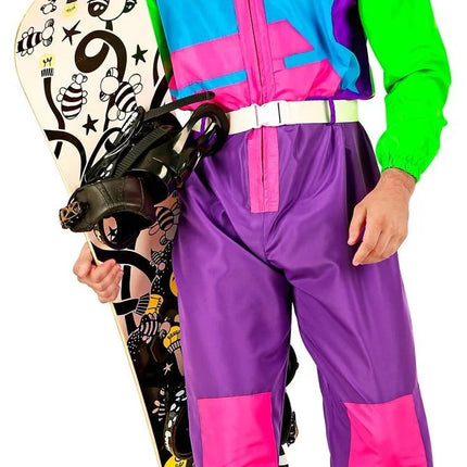 Feestbazaar Foute Neon Snowboard Ski Pak