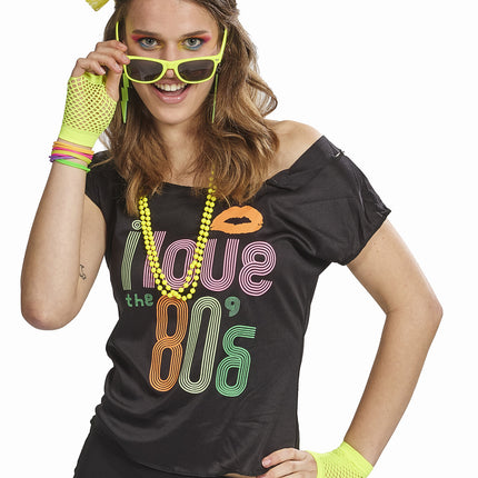 Feestbazaar Foute Party Accessoires Set Neon Geel