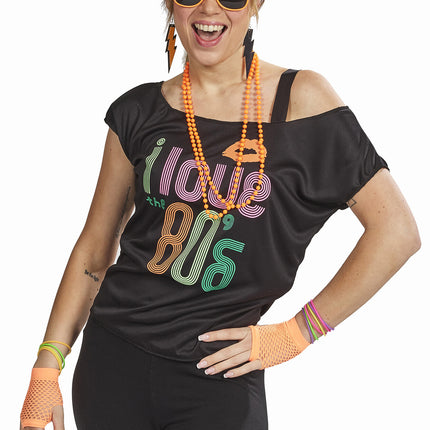Feestbazaar Foute Party Accessoires Set Neon Oranje