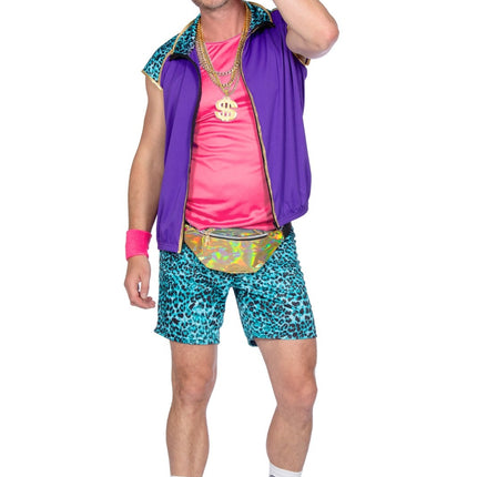 Feestbazaar Foute Party Verkleedset Panterprint Heren