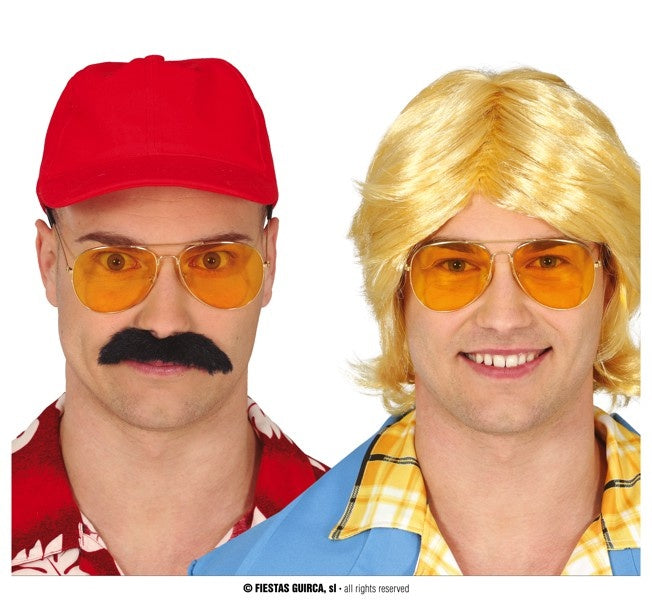 Feestbazaar Foute Pilotenbril Oranje