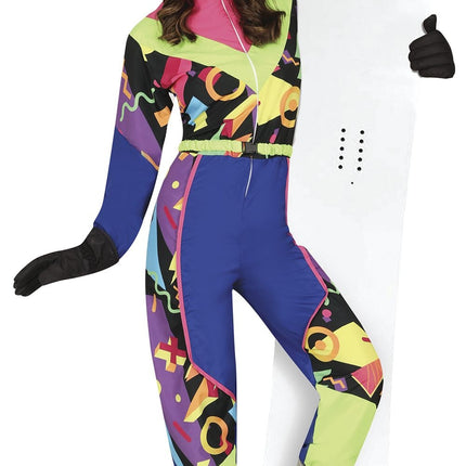 Feestbazaar Foute Ski Overall Discopower Dames
