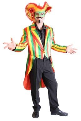 Feestbazaar Frackjas limbo streep satijn