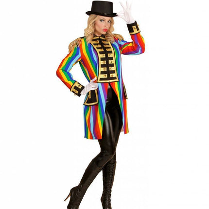 Feestbazaar Frackjas regenboog dames