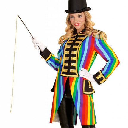 Feestbazaar Frackjas regenboog dames