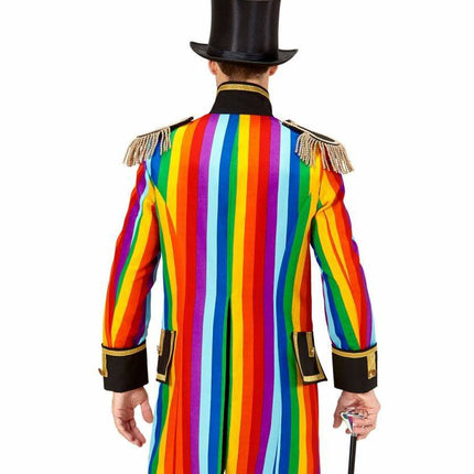 Feestbazaar Frackjas regenboog heren