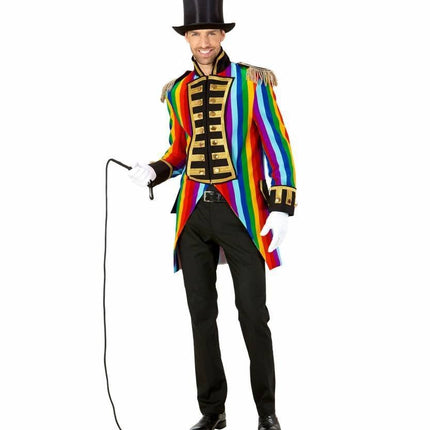 Feestbazaar Frackjas regenboog heren