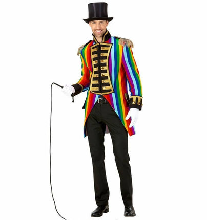 Feestbazaar Frackjas regenboog heren