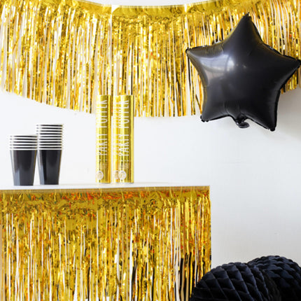 Feestbazaar Franje slinger Goudkleurig (6m)
