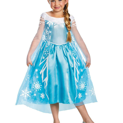 Feestbazaar Frozen Jurk Elsa Kind Deluxe Official