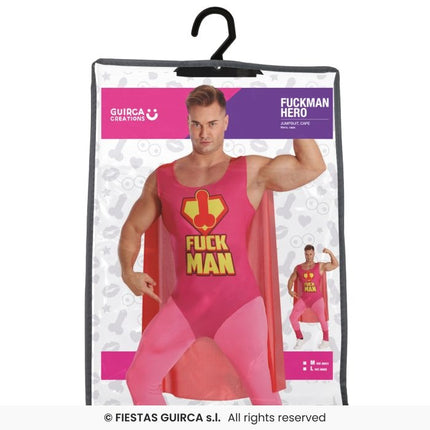 Feestbazaar Fuckman Superheld Pak Roze