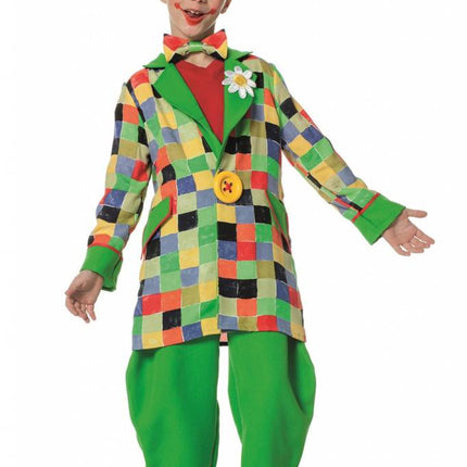 Feestbazaar Funky clown jongen kostuum