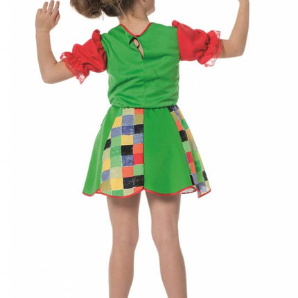 Feestbazaar Funky Clown meisjes kostuum