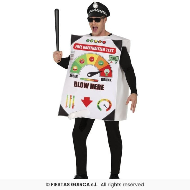 Feestbazaar Funny Politie Alcoholtester Kostuum