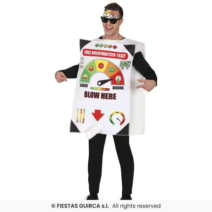 Feestbazaar Funny Politie Alcoholtester Kostuum