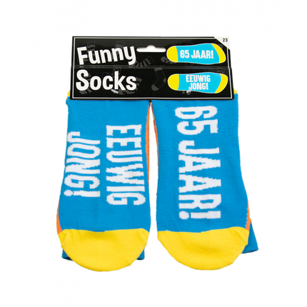 Feestbazaar Funny Sokken 65 Jaar