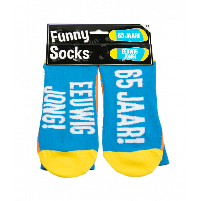Feestbazaar Funny Sokken 65 Jaar