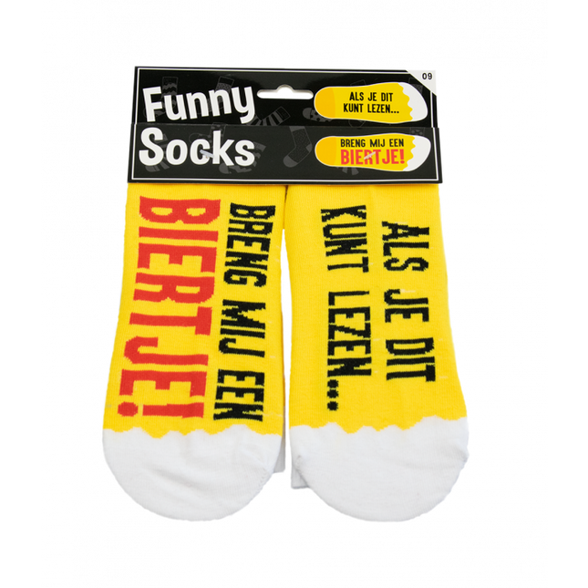 Feestbazaar Funny Sokken – Breng mij een biertje