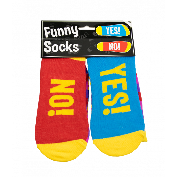 Feestbazaar Funny Sokken - YES! NO!
