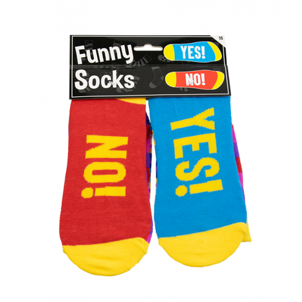 Feestbazaar Funny Sokken - YES! NO!