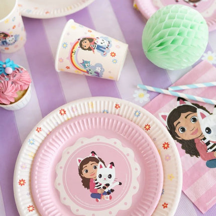 Feestbazaar Gabby's Dollhouse Bekers Regenboog (6st)