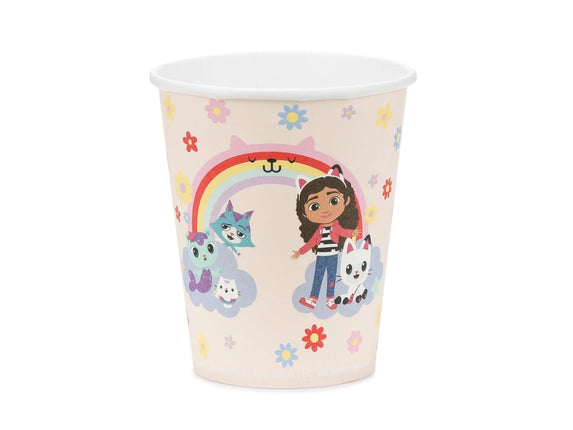 Feestbazaar Gabby's Dollhouse Bekers Regenboog (6st)
