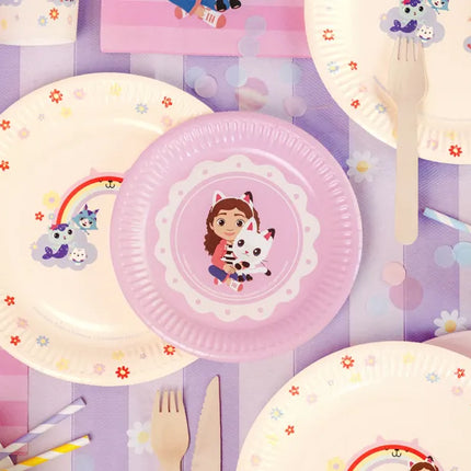 Feestbazaar Gabby's Dollhouse bordjes 18cm (6st)