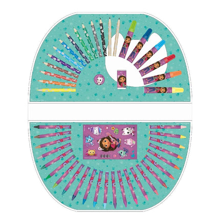 Feestbazaar Gabby's Dollhouse Kleurkoffer (51-delig)