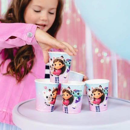 Feestbazaar Gabby's Poppenhuis Bekers 250ml (8st)