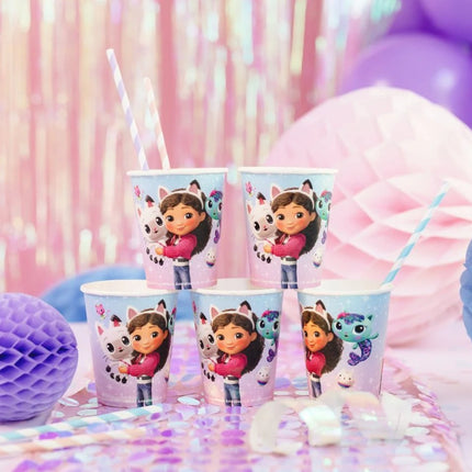 Feestbazaar Gabby's Poppenhuis Bekers 250ml (8st)